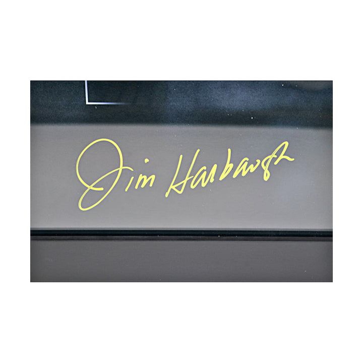 Jim Harbaugh Michigan Wolverines Autographed Signed 20x24 Quote Framed Photo (Fanatics Auth)