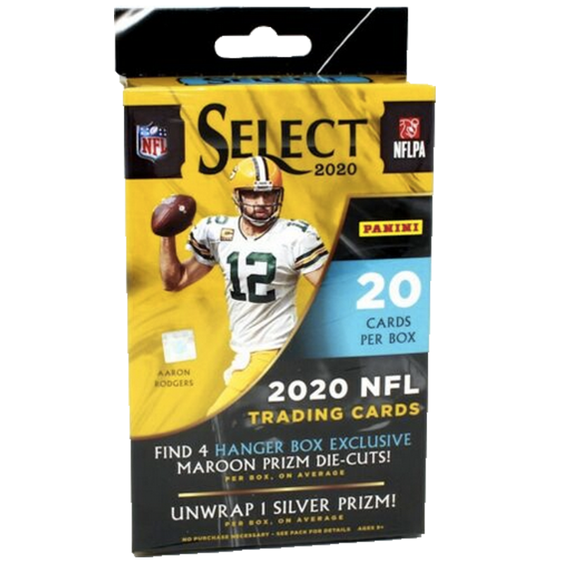 2020 Panini Select Football Sealed Box Hanger (Maroon Die-Cuts)