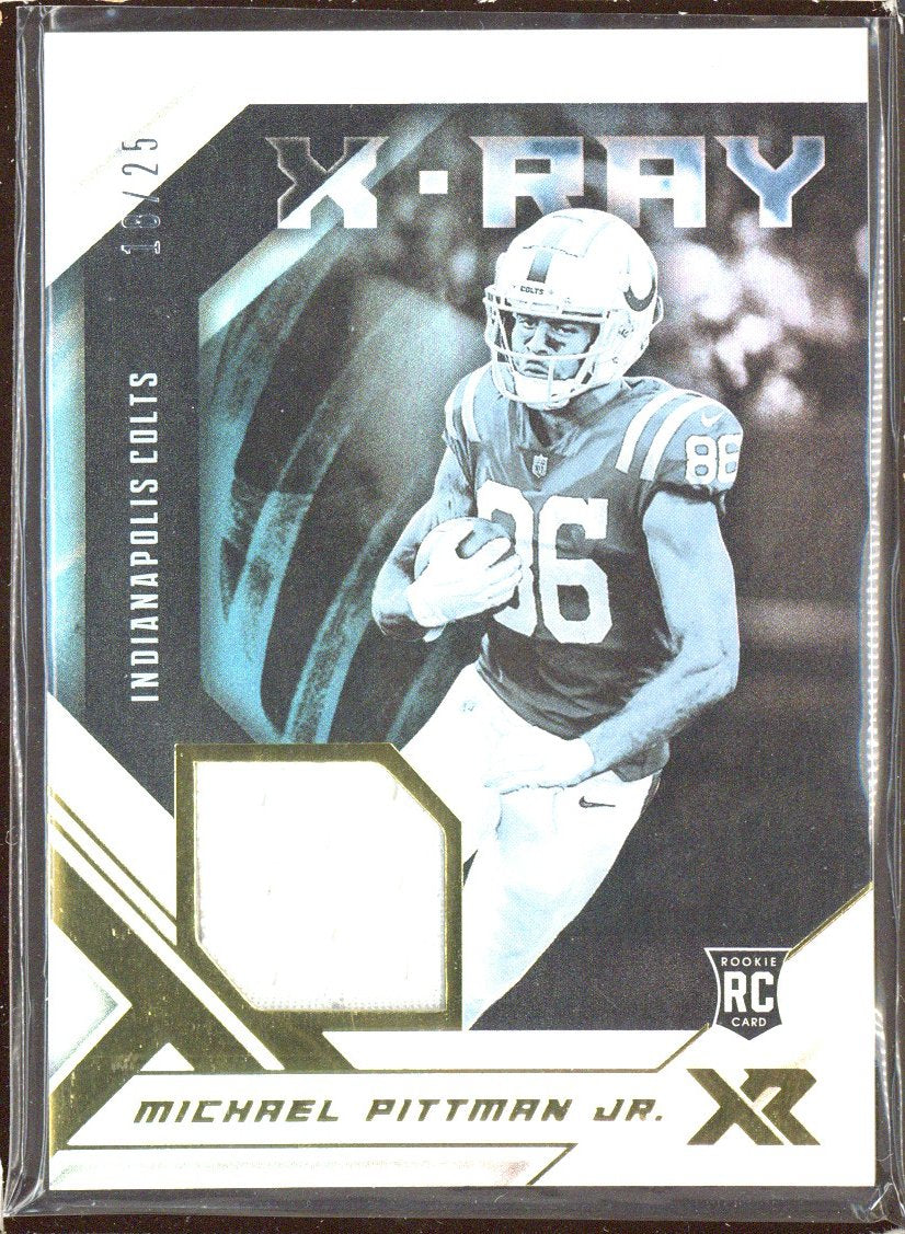 2020 Panini XR Michael Pittman Jr. #XR-MP X-Ray /25 Patch Rookie RC