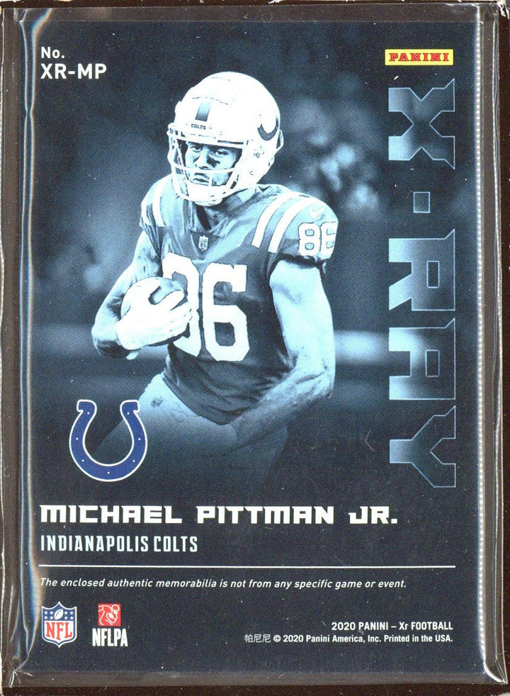 2020 Panini XR Michael Pittman Jr. #XR-MP X-Ray /25 Patch Rookie RC