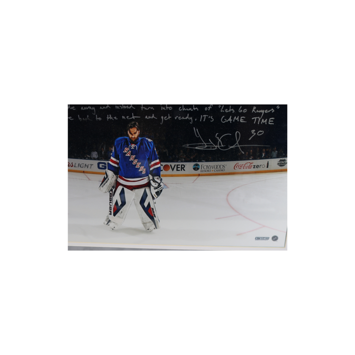 Henrik Lundqvist New York Rangers Facsimile Framed Autograph 16x20 Photo