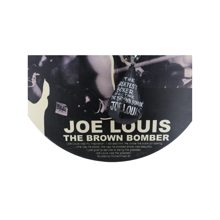 Joe Louis Boxing 36x36 Canvas Painting with Inflatable Speed Bag