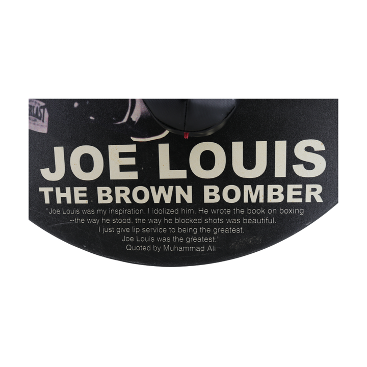 Joe Louis Boxing 36x36 Canvas Painting with Inflatable Speed Bag