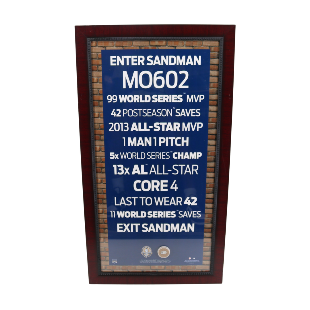 Mariano Rivera New York Yankees Framed Game Used Dirt 19x35 Collage Steiner