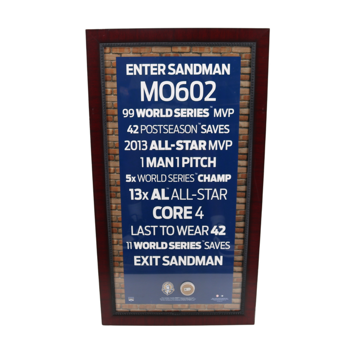Mariano Rivera New York Yankees Framed Game Used Dirt 19x35 Collage Steiner