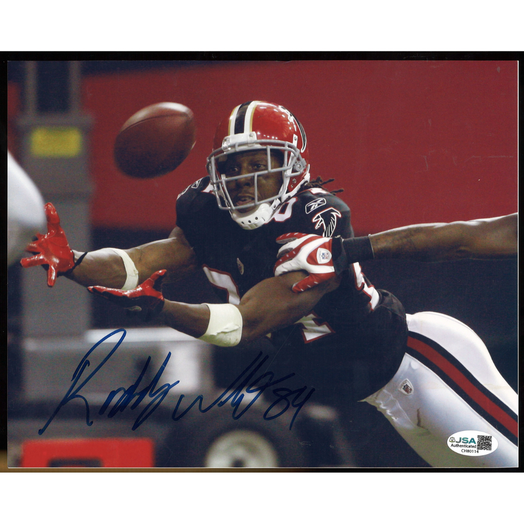 Roddy White Atlanta Falcons Autographed Signed 8x10 JSA COA