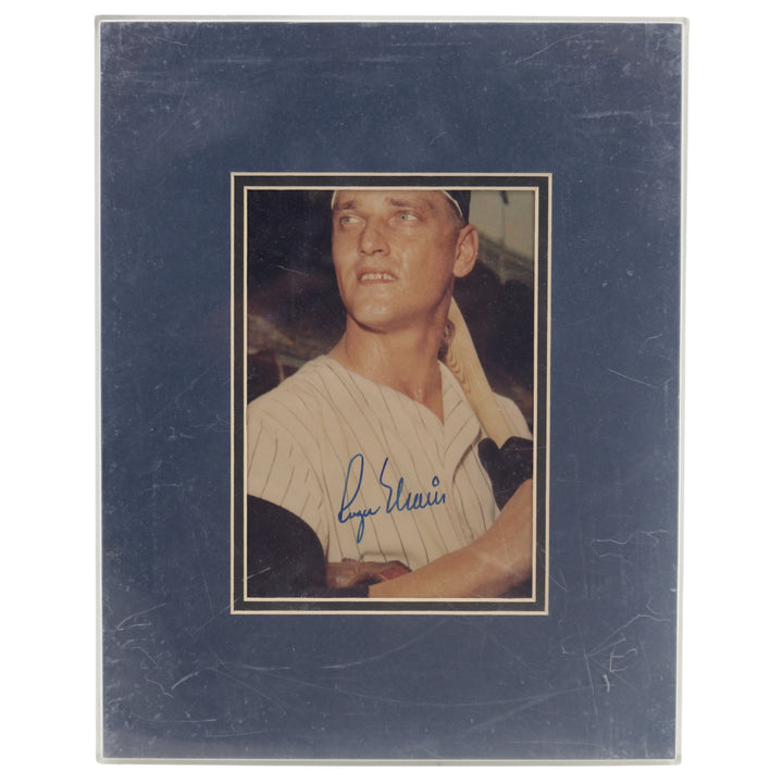 Roger Maris New York Yankees Autographed Framed 11x14 Photo JSA LOA