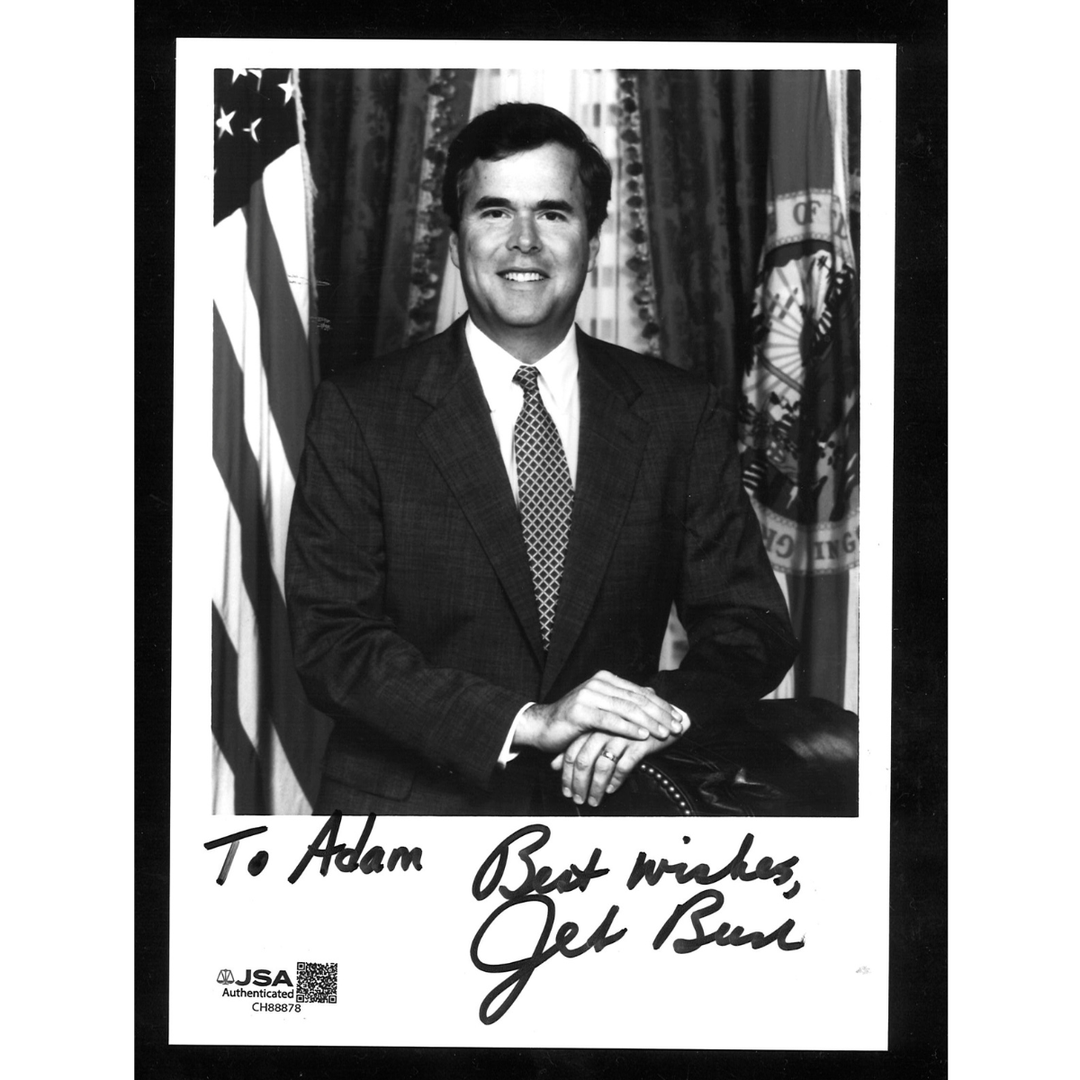 Jeb Bush Autographed Personalized 5x7 (JSA COA)