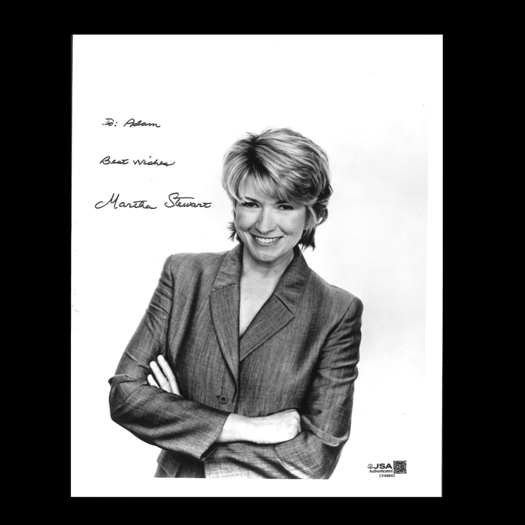 Martha Stewart Autographed Personalized 8x10 (JSA COA)