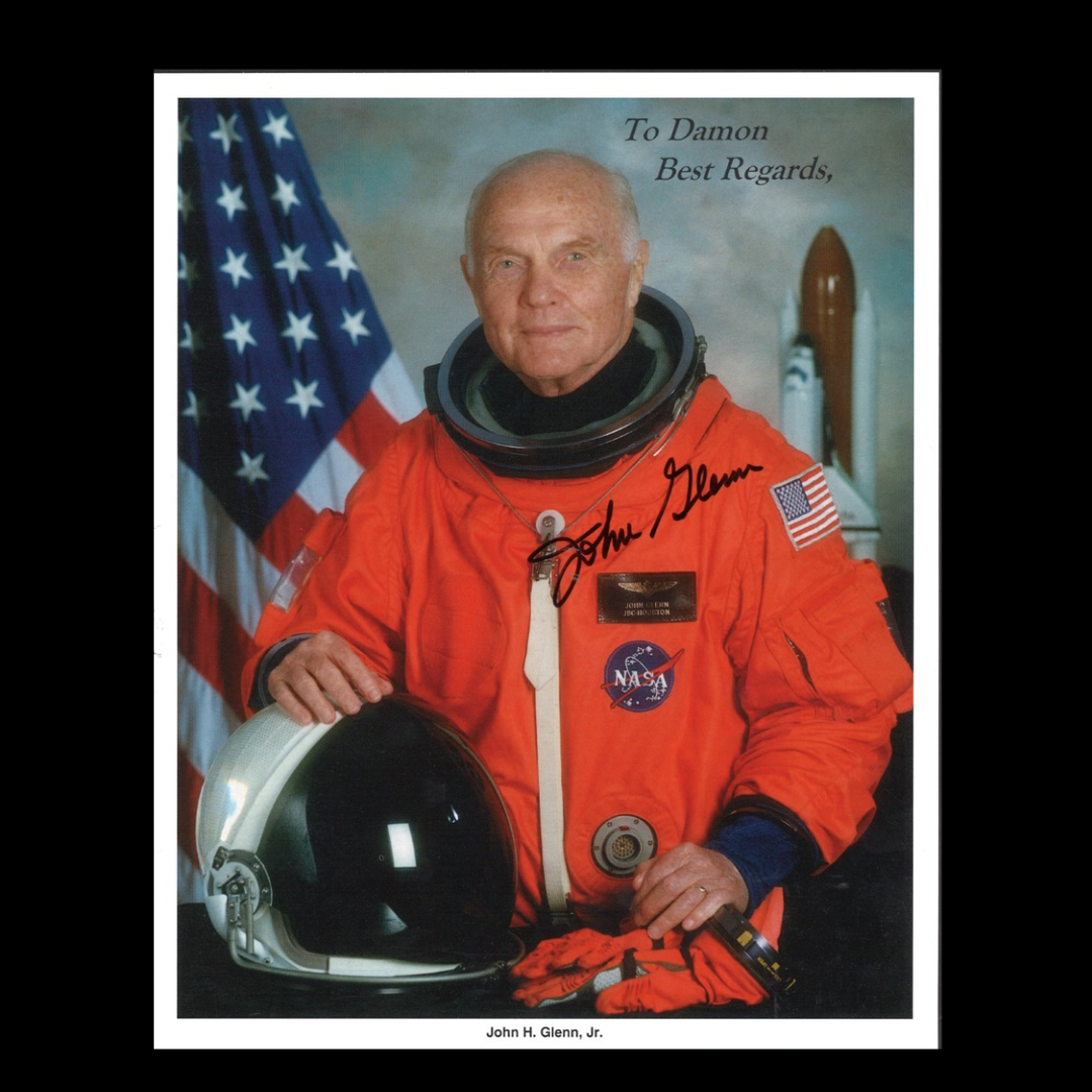 John Glenn Autographed Personalized 8x10 (JSA COA)