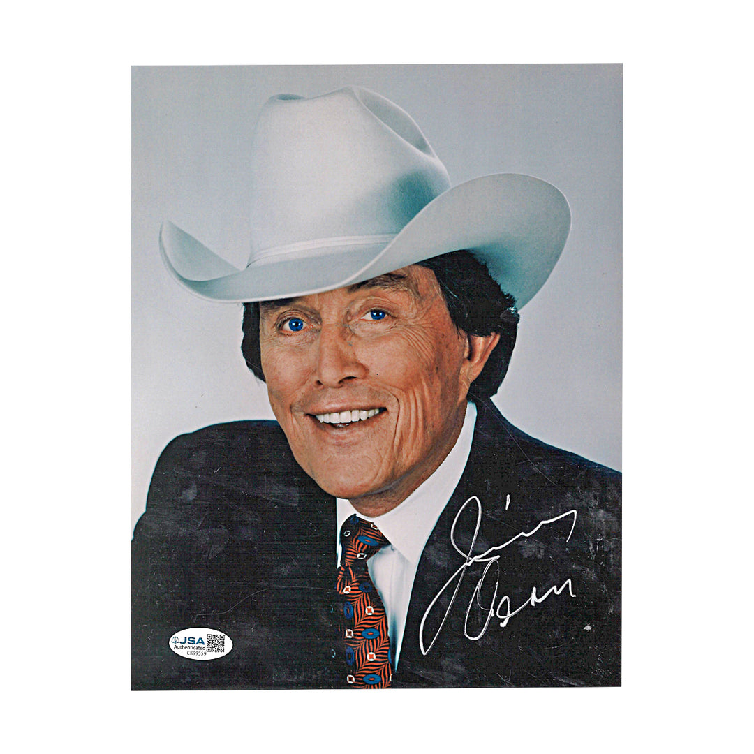 Jimmy Dean Singer Actor Sausages Autographed 8x10 Photo JSA COA