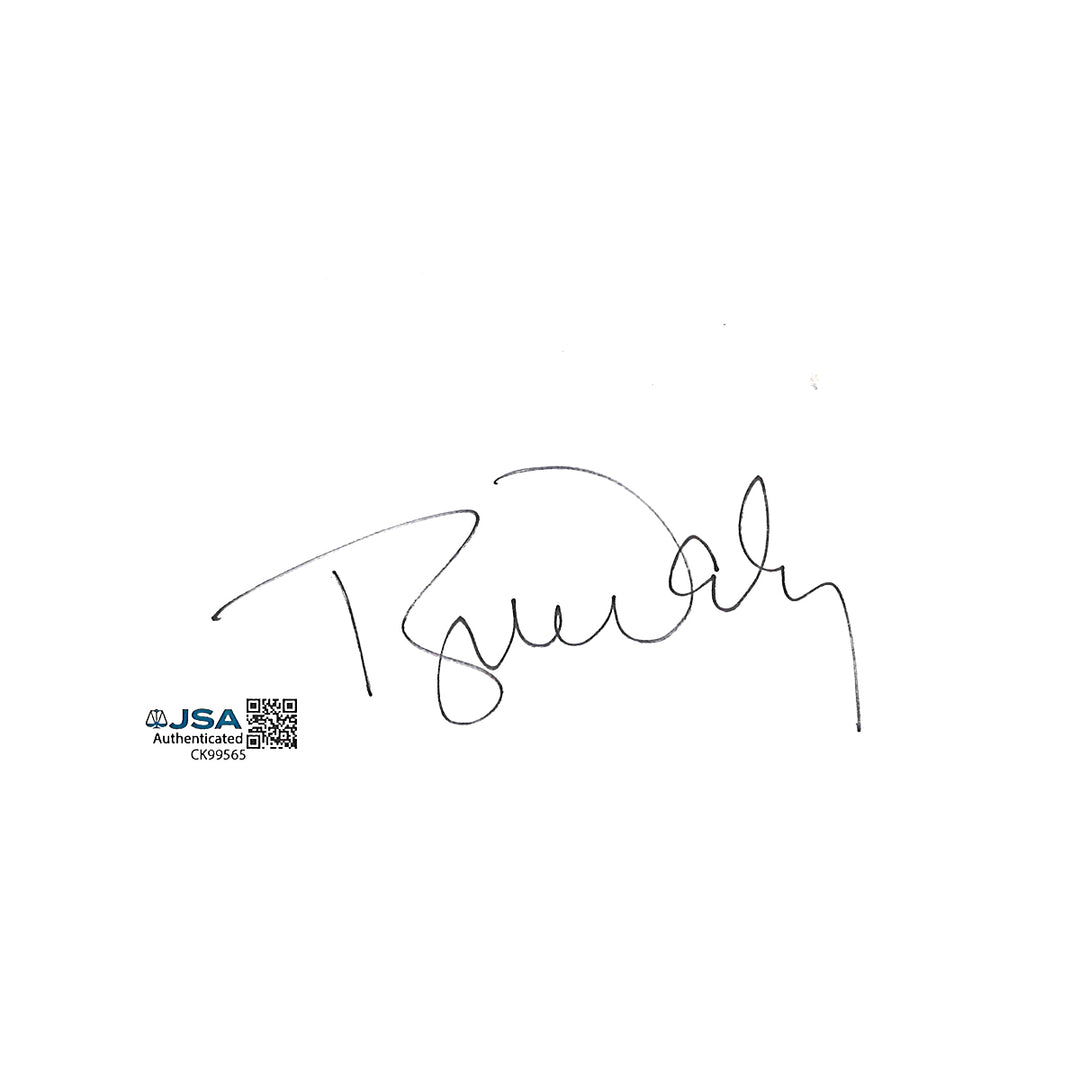 Tyne Daly Actress Autographed 3x5 Index Card Cut JSA COA #CK99565