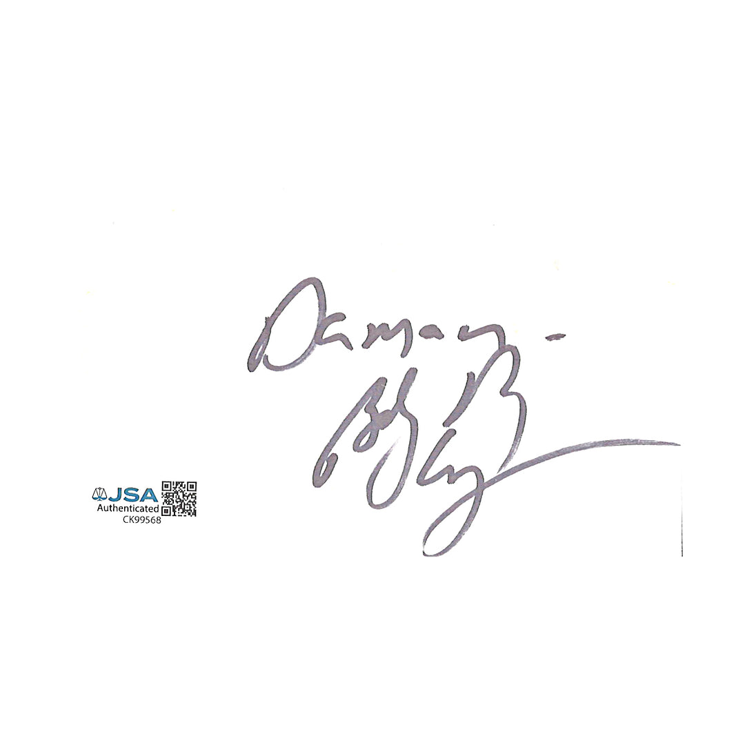 Billy Ray Cyrus Singer Autographed Personalized 3x5 Index Card Cut JSA COA