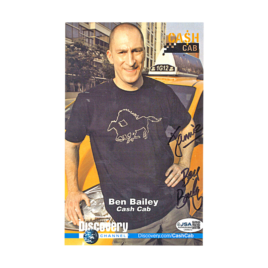 Ben Bailey Cash Cab Autographed Personalized 5x7 Photo JSA COA