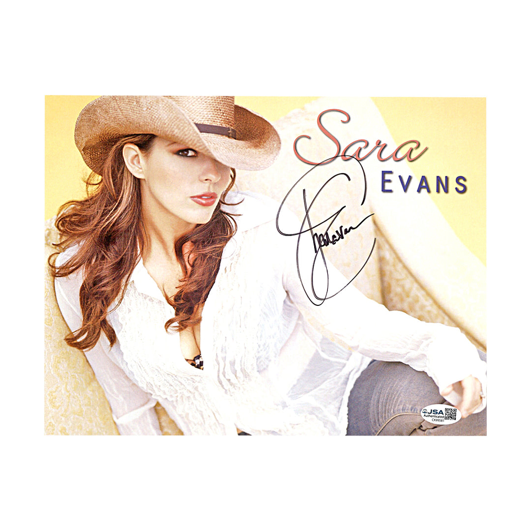 Sara Evans Country Music Singer Autographed 8x10 Photo JSA COA