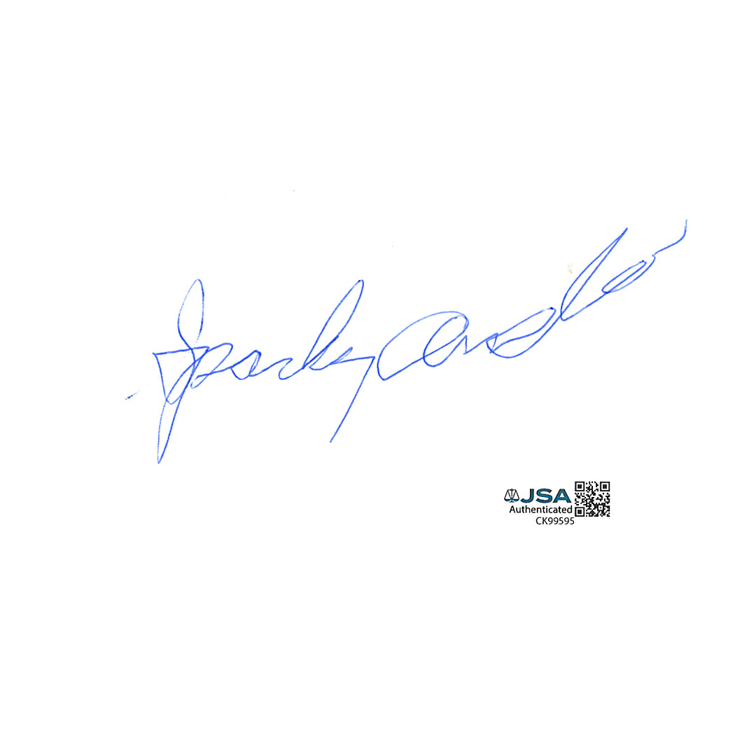 Sparky Anderson Reds Tigers Autographed 3x5 Index Card Cut JSA COA 