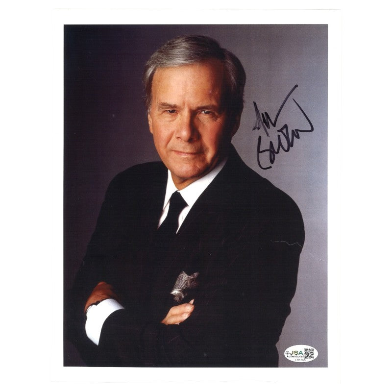 Tom Brokaw Autographed 8x10 JSA COA