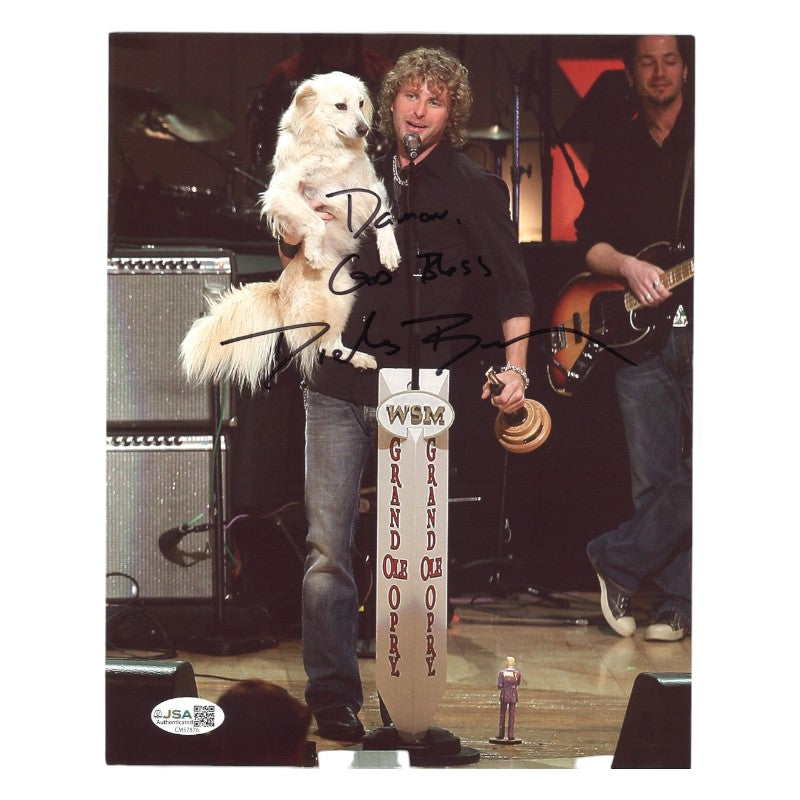 Dierks Bentley Autographed Personalized 8x10 JSA COA