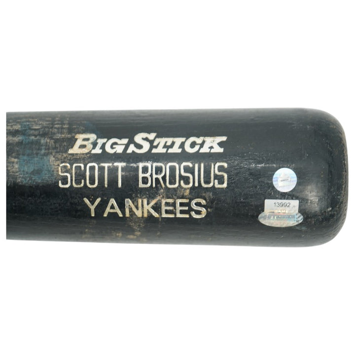 Scott Brosius New York Yankees Game Issued Bat Steiner LOA/MLB AUTH