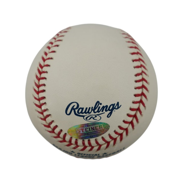 Nolan Ryan Angels Astros Rangers Signed Inscribed OMLB Baseball Steiner COA