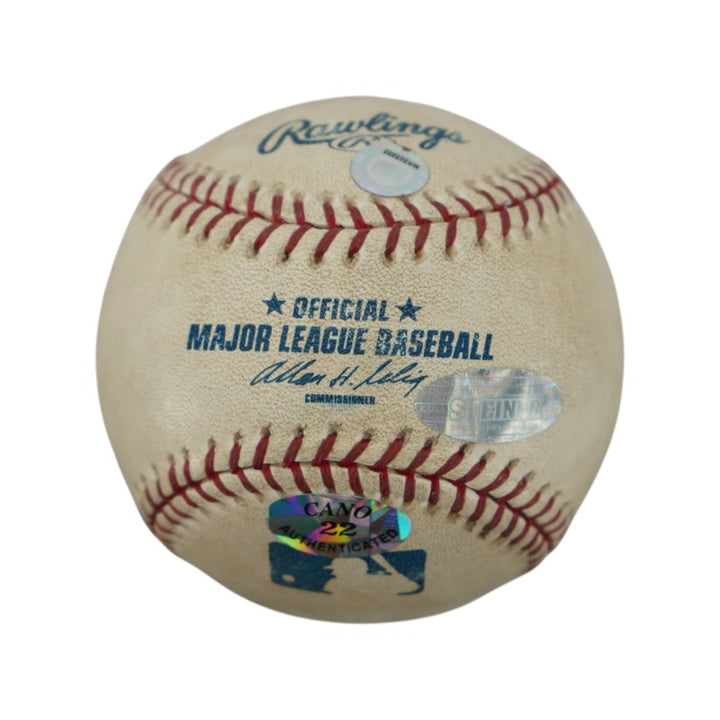 Robinson Cano Yankees Mets Mariners Autographed OMLB Baseball Steiner COA