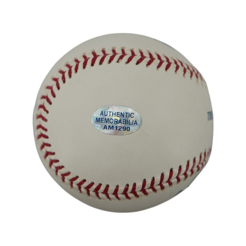 Carlos Delgado Ed Kranepool Signed Inscribed OMLB Baseball Steiner COA
