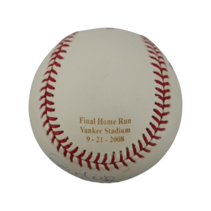 Jose Molina NY Yankees Signed OMLB Baseball Last Stadium HR 46/99 Steiner COA