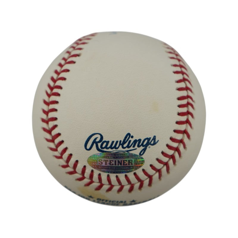 Jose Molina NY Yankees Signed OMLB Baseball Last Stadium HR 46/99 Steiner COA