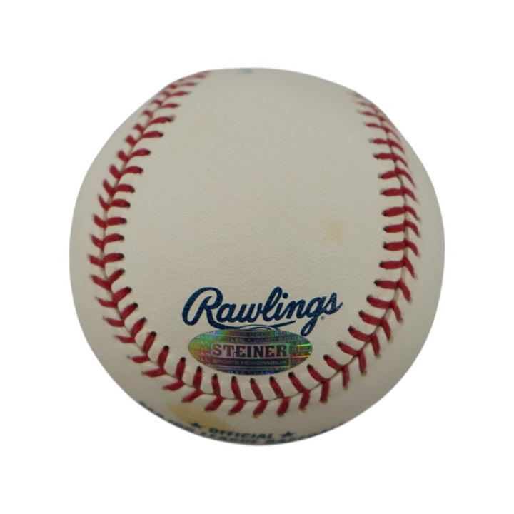 Jose Molina NY Yankees Signed OMLB Baseball Last Stadium HR 46/99 Steiner COA