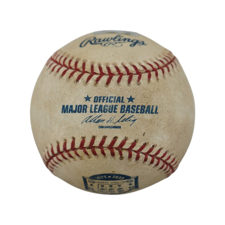 Joba Chamberlain Yankees Autographed Inscribed Game Used Baseball Steiner LOA/MLB Auth