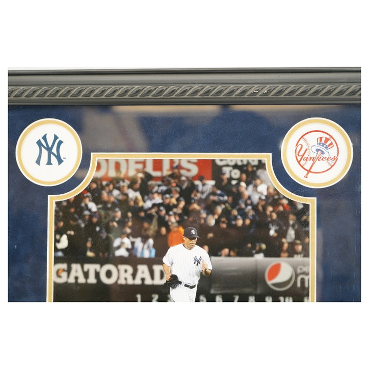 Mariano Rivera Yankees 8x10 Photo and Game Used Dirt Framed Collage Steiner COA