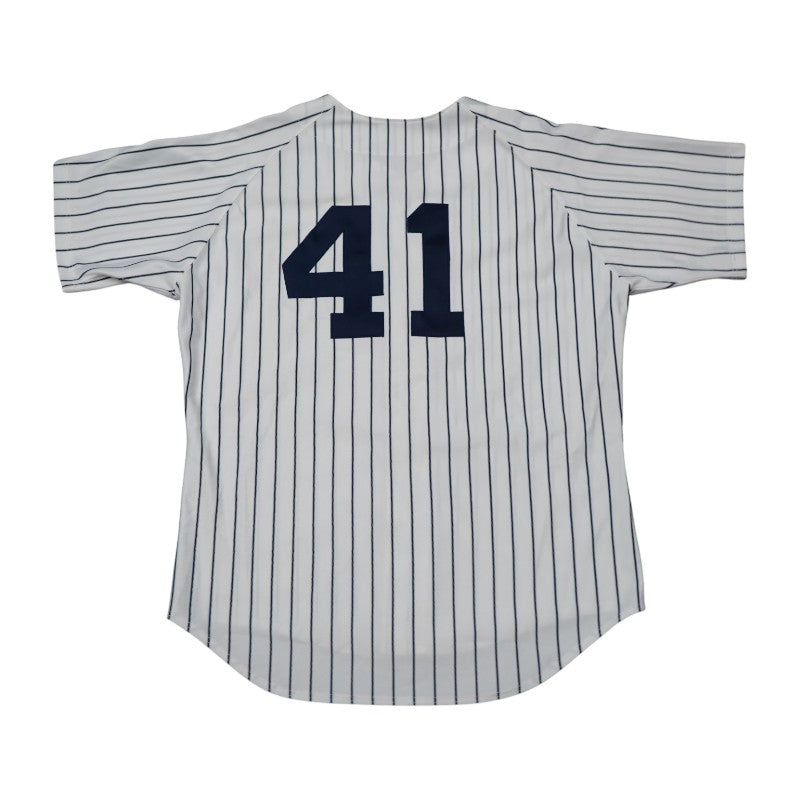 New York Yankees #41 1998 Game Issued Home Jersey Size 48 Steiner LOA