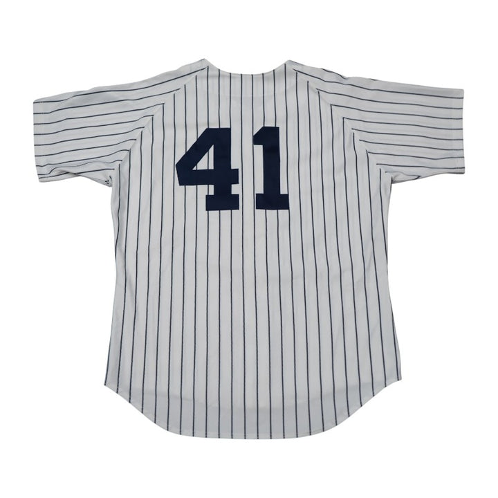 New York Yankees #41 1998 Game Issued Home Jersey Size 48 Steiner LOA