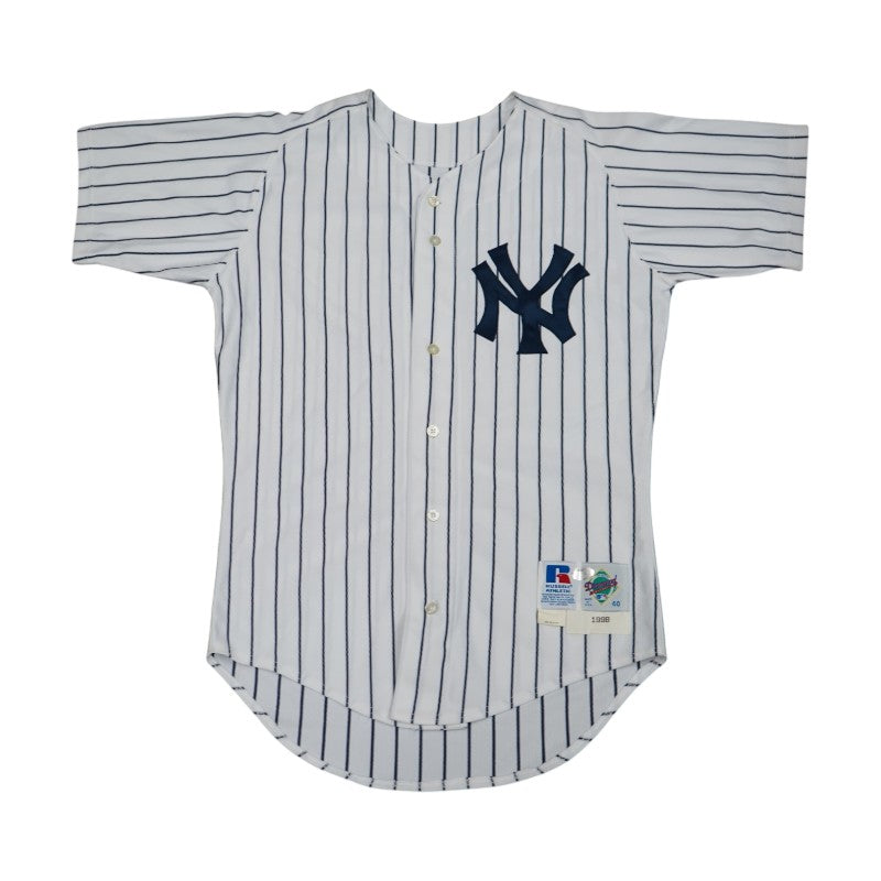 New York Yankees Blank 1998 Game Issued Home Jersey Size 40 Steiner LOA