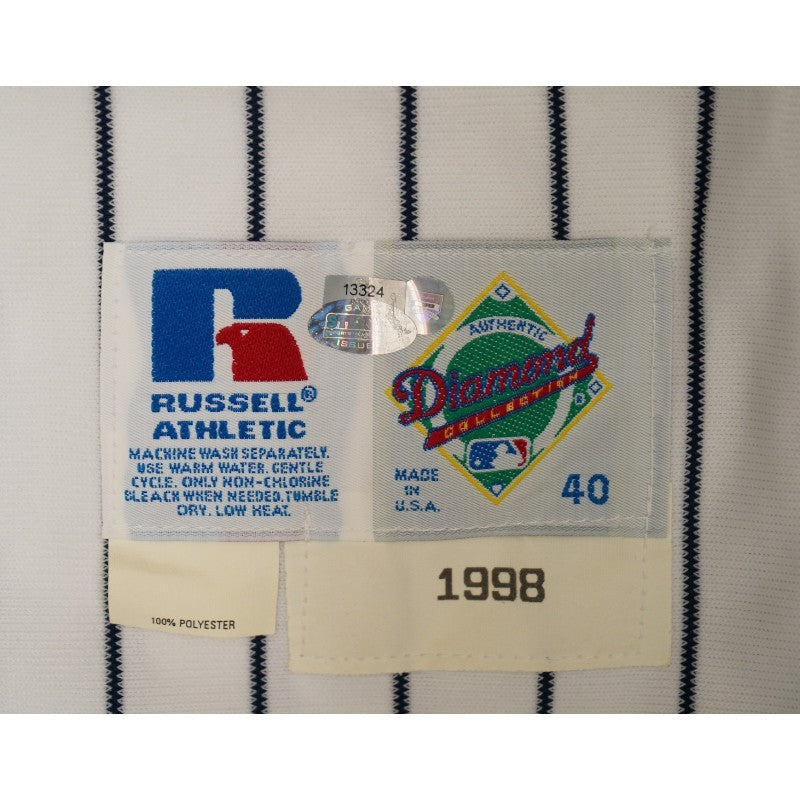 New York Yankees Blank 1998 Game Issued Home Jersey Size 40 Steiner LOA