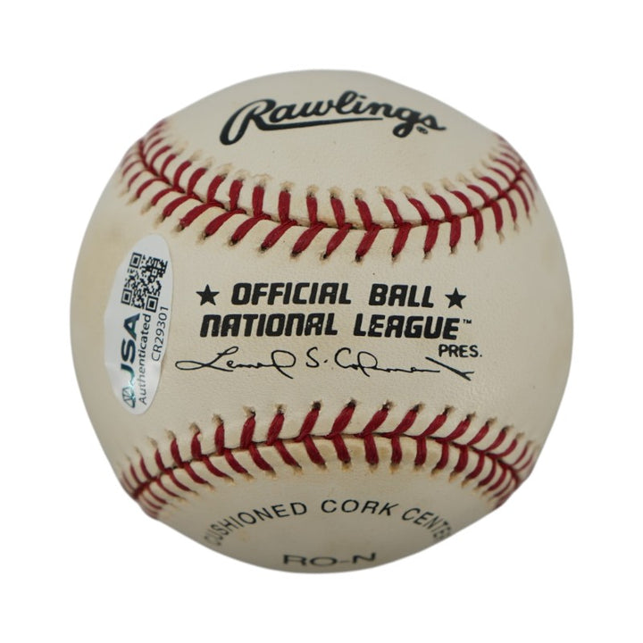 Bill Mazeroski Pittsburgh Pirates Autographed Inscribed ONL Baseball JSA COA