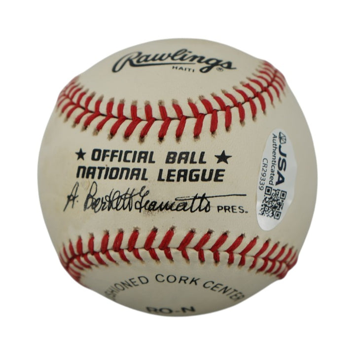 Billy Herman Chicago Cubs Autographed ONL Baseball JSA COA