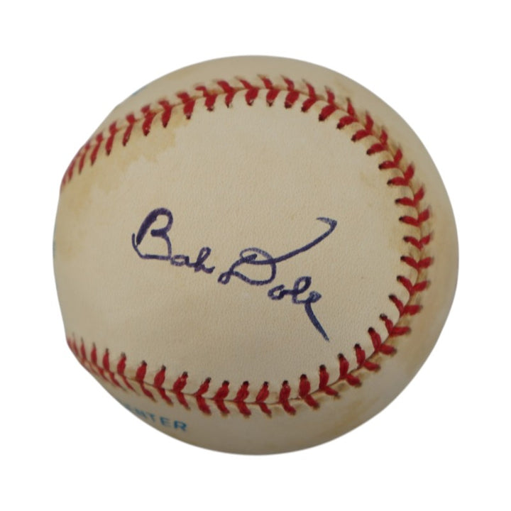 Bob and Elizabeth Dole US Senator Autographed OAL Baseball JSA COA