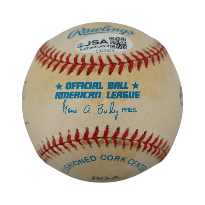 Bob and Elizabeth Dole US Senator Autographed OAL Baseball JSA COA