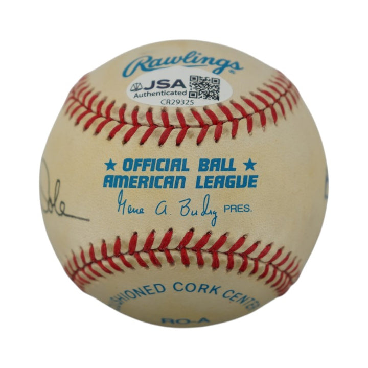 Bob and Elizabeth Dole US Senator Autographed OAL Baseball JSA COA
