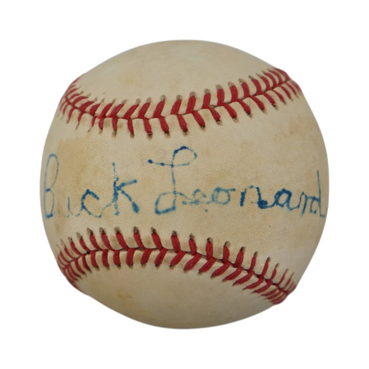 Buck Leonard Pittsburgh Homestead Grays (NNL) Autographed ONL Baseball JSA COA