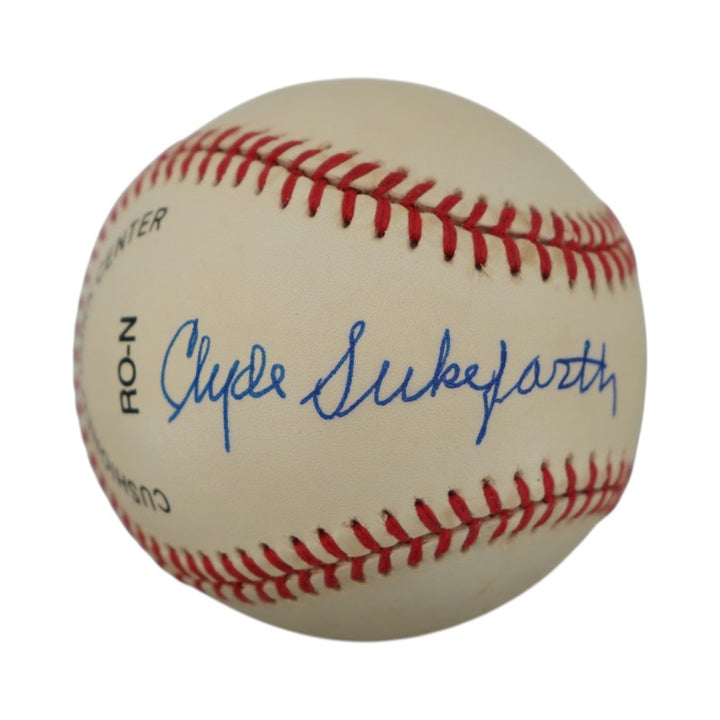 Clyde Sukeforth Jackie Robinson 1st Manager Autographed ONL Baseball JSA COA
