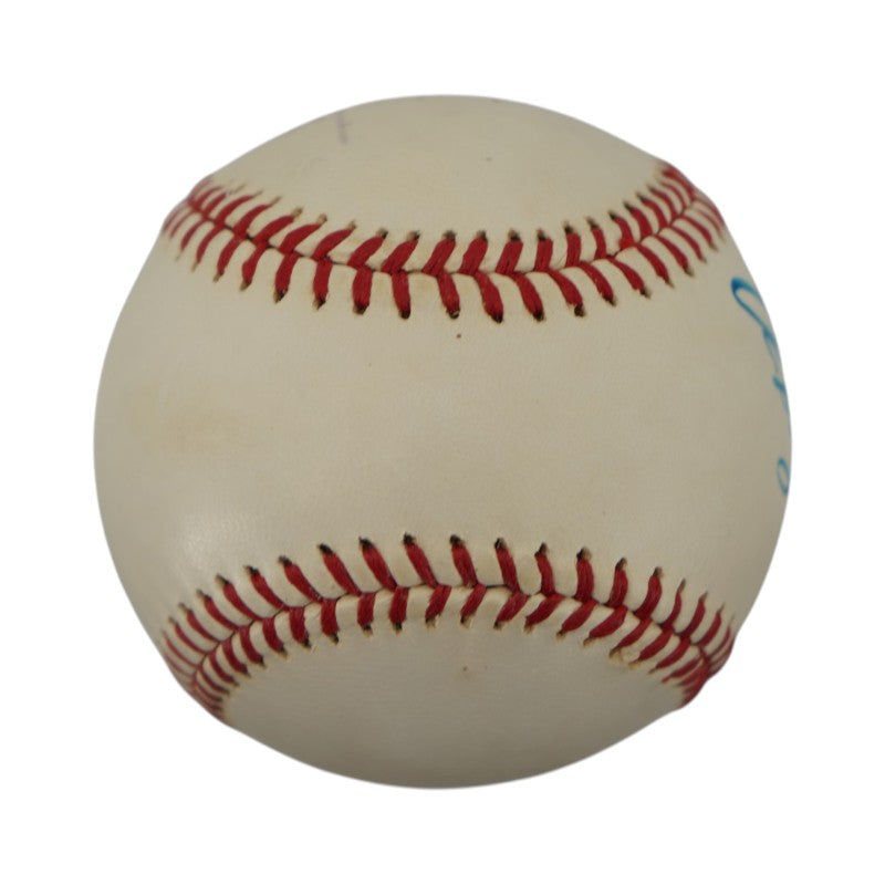 Ricky Henderson Ed Kranepool New York Mets Autographed OAL Baseball JSA COA