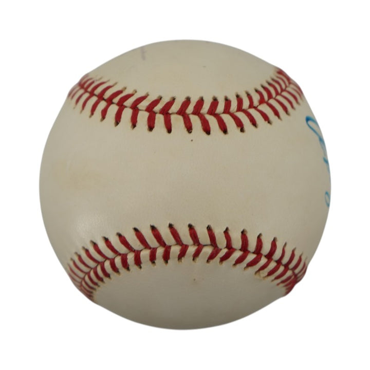 Ricky Henderson Ed Kranepool New York Mets Autographed OAL Baseball JSA COA
