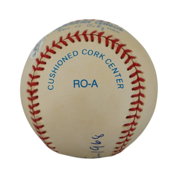 Frank Crosetti New York Yankees Autographed OAL Baseball JSA COA