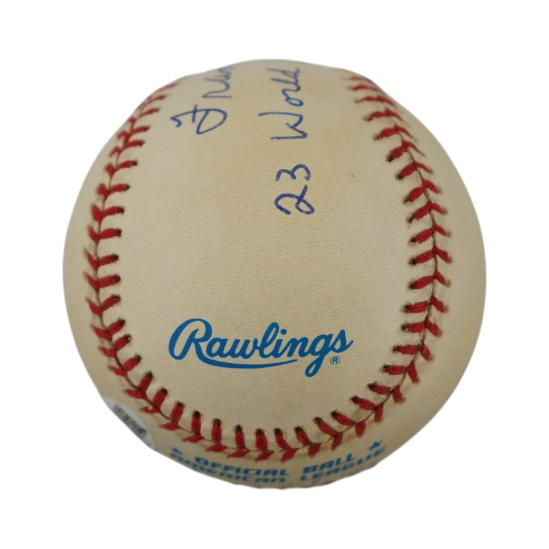Frank Crosetti New York Yankees Autographed OAL Baseball JSA COA