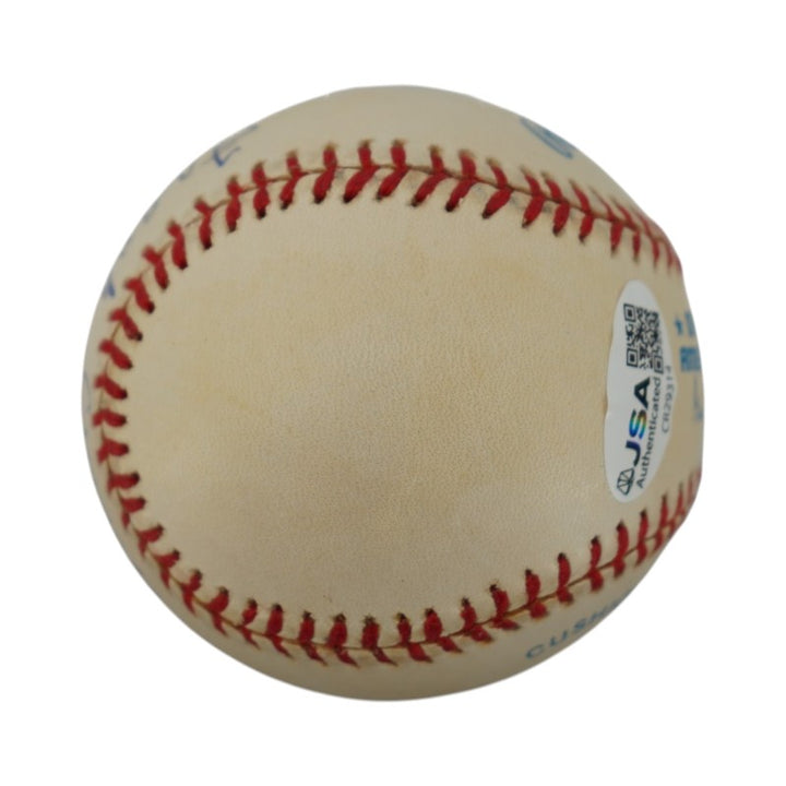 Frank Crosetti New York Yankees Autographed OAL Baseball JSA COA