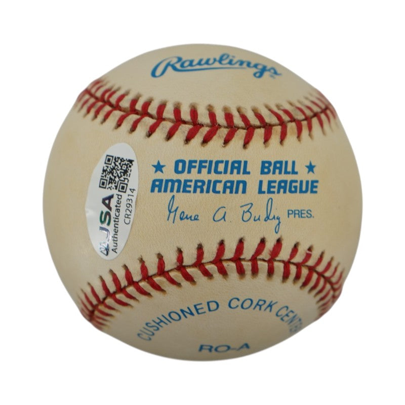 Frank Crosetti New York Yankees Autographed OAL Baseball JSA COA