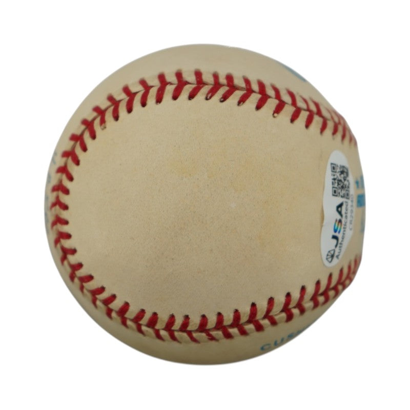 Frank Robinson Orioles Indians Autographed Inscribed OAL Baseball JSA COA