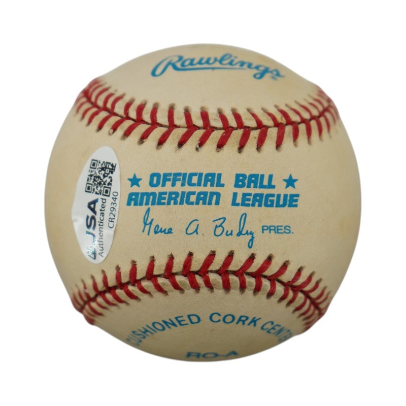 Frank Robinson Orioles Indians Autographed Inscribed OAL Baseball JSA COA